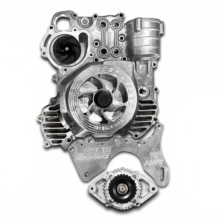 Can-Am X3 Maverick alternator kit LaRue Performance. Fix low voltage issues. Power all off-road UTV SXS accessories; lights, light bars, sound stereo systems, electronics etc. rated at 195 amps puts out 150 amps at idle. Made in the USA. Reliable connection. Bolt on billet kit. stator battery