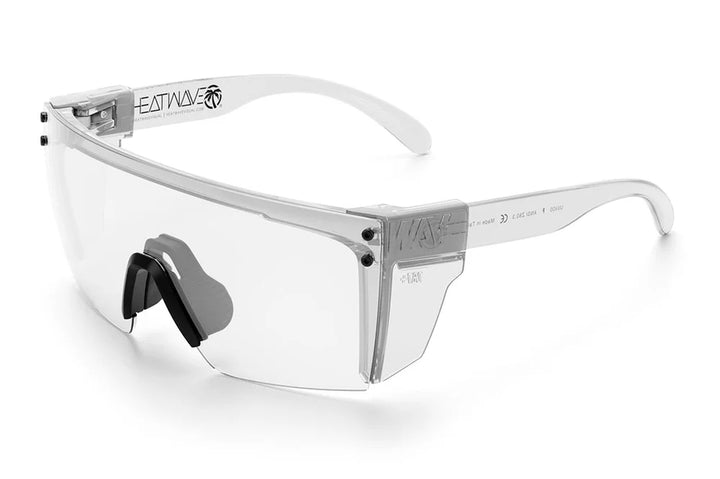 HEATWAVE LAZER FACE GLASSES: CLEAR Z87 WITH SIDE SHIELDS 