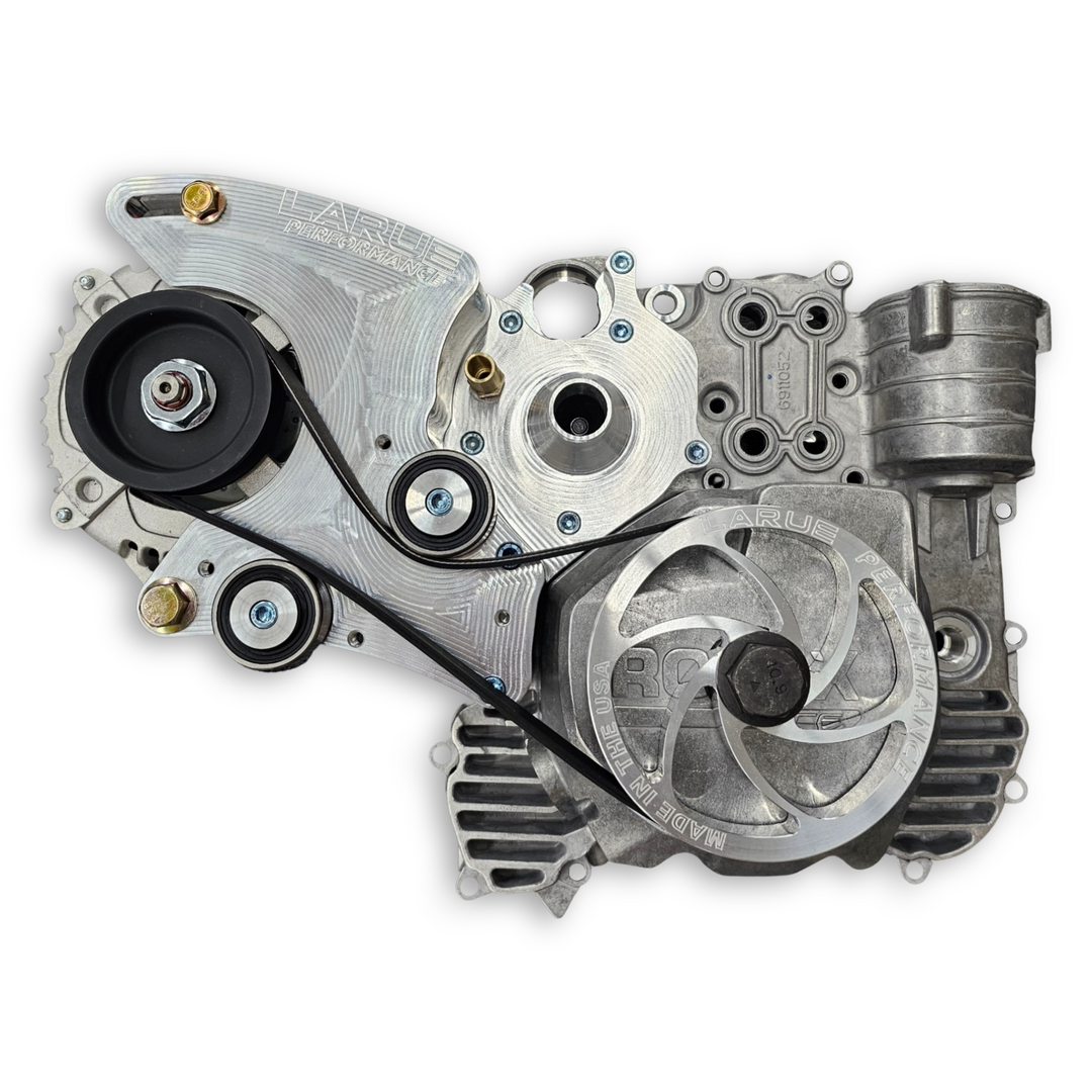 Can-Am X3 Maverick alternator kit LaRue Performance. Fix low voltage issues. Power all off-road UTV SXS accessories; lights, light bars, sound stereo systems, electronics etc. rated at 195 amps puts out 150 amps at idle. Made in the USA. Reliable connection. Bolt on billet kit. stator battery