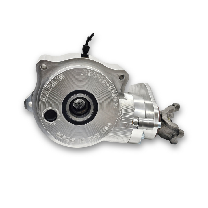 LaRue Performance Yamaha YXZ 1000R Billet Rear Differential driveshaft included, works with stock axels. Our pinion gear ratio is 3.55 or 3.73 while OEM ratio is 3.66 CAD designed & CNC machined in-house Made in the USA Our billet rear differential will handle the beating from big turbo kits, racing, or just driving hard.