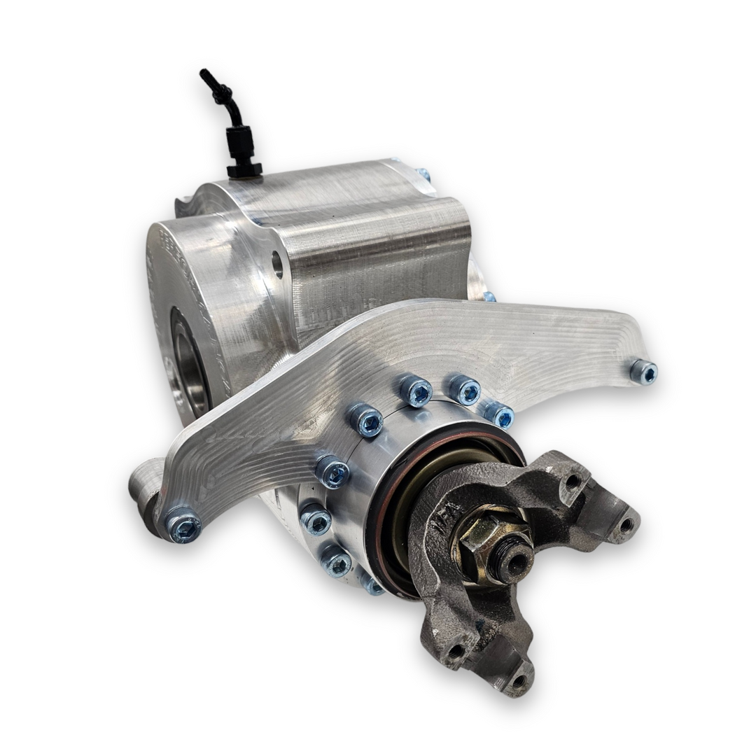 LaRue Performance Yamaha YXZ 1000R Billet Rear Differential driveshaft included, works with stock axels. Our pinion gear ratio is 3.55 or 3.73 while OEM ratio is 3.66 CAD designed & CNC machined in-house Made in the USA Our billet rear differential will handle the beating from big turbo kits, racing, or just driving hard.