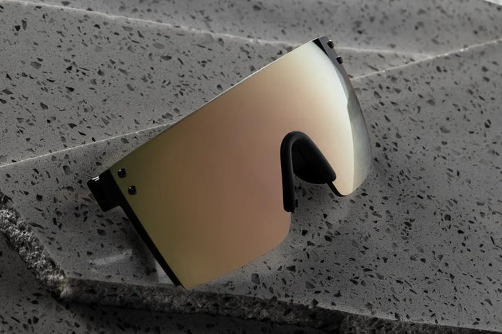 HEATWAVE LAZER FACE SUNGLASSES: ROSE GOLD Z.87