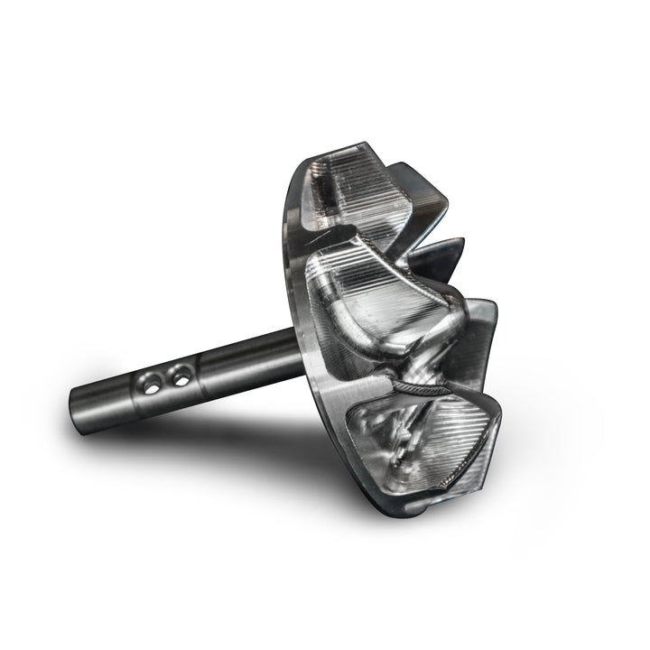Textron Wildcat XX Yamaha YXZ water pump impeller 6061 Billet Aluminum CNC Machined Water Pump Impeller Precision Ground 416 Stainless Steel Impeller Shaft Threaded Shaft To Drive Water Pump Impeller - No Pin To Break Like OEM Impeller Used By Robby Gordon Race Team - LaRue Performance