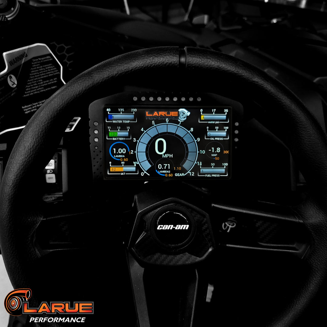 LaRue Performance Can-Am X3 dash and plug and play ECU. Engine management system with display. 