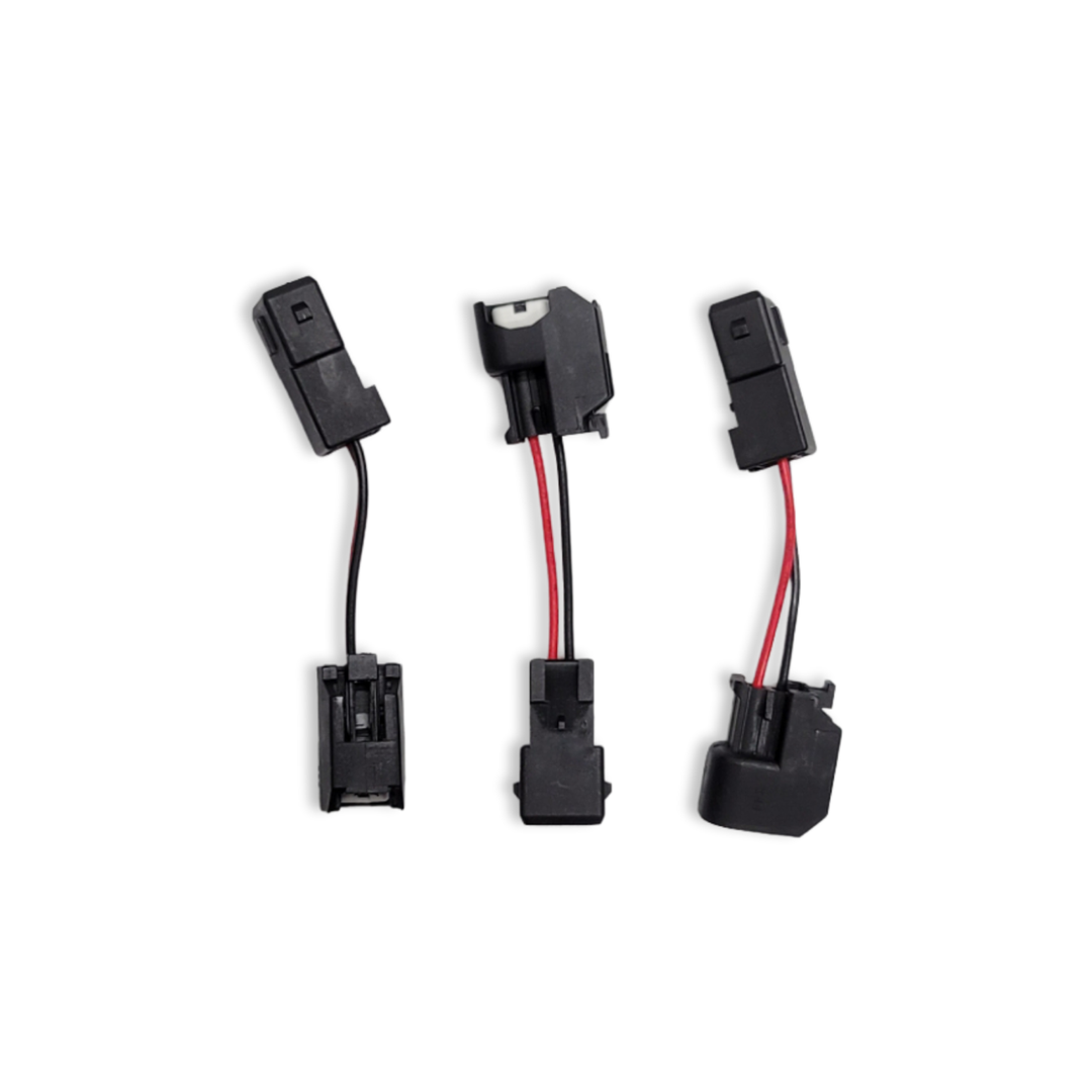 Can-Am X3 Maverick. EV1 to EV6 Injector Adapters. Allows you to use EV6 Injectors on your EV1 harness (Stock) without cutting or altering your existing harness. 