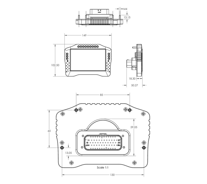 Add-on for the LaRue Performance Stand-Alone ECU's (Polaris RZR - RS1, Yamaha YXZ, Wildcat XX) Extra wiring labor done in house (for plug and play) is included in the price. ECUMASTER Racing Dash ADU Advanced Display Unit with Logging. Can-Am X3 Maverick, Polaris RZR RS1 PRO Turbo S XPT, Yamaha YXZ, Textron Wildcat XX