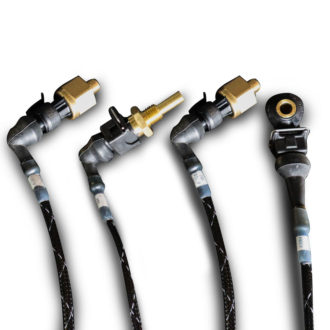 Add on Sensor package for the LaRue Performance Wildcat XX & Polaris RS1 Stand-Alone ECU's Fuel Pressure 0-150 PSI Oil Pressure 0-150 PSI Knock Sensor Oil Temperature All wiring done in-house Made in the USA