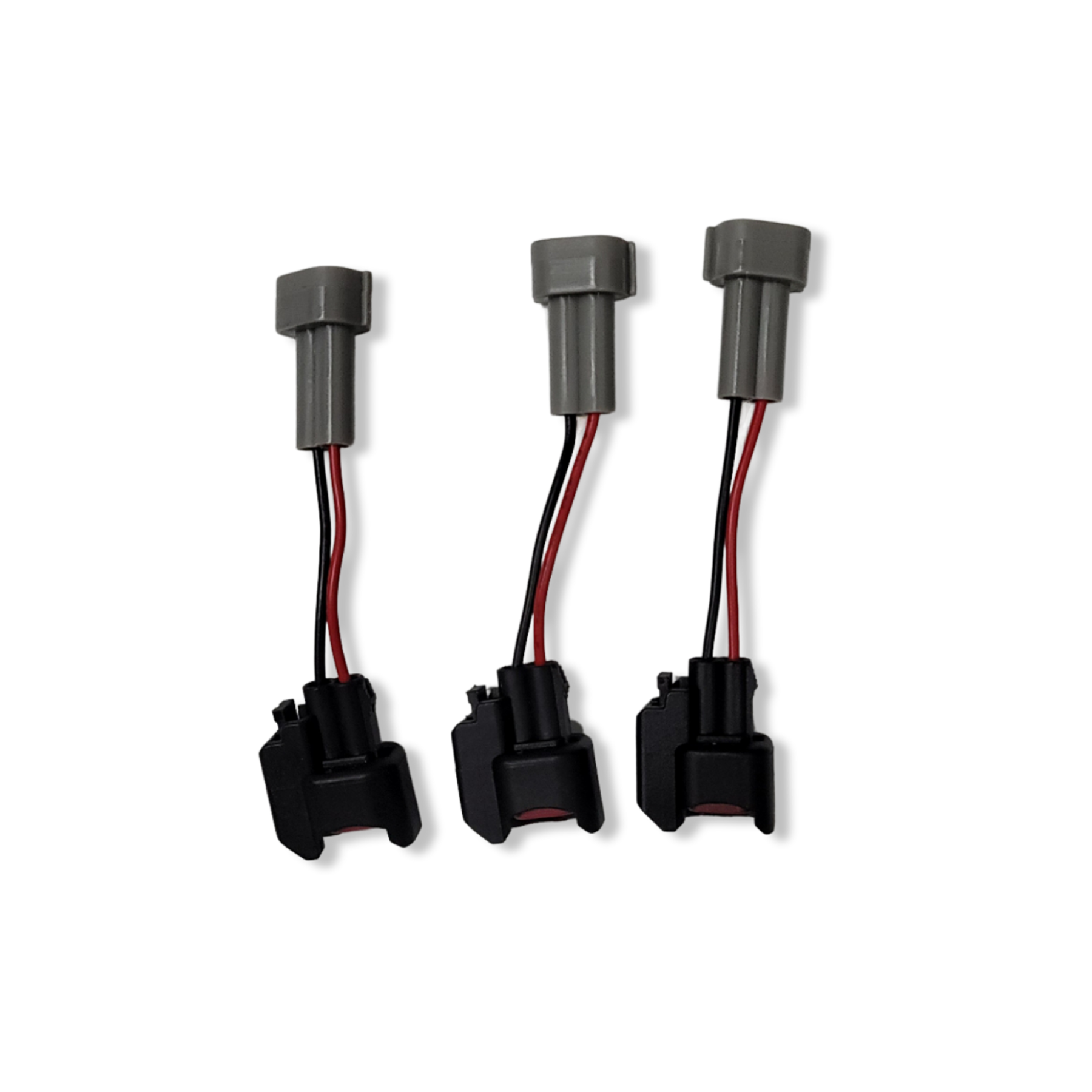 X AUTOHAUX 4 Stuks Injector Aansluitkabel – Stekker Clips Voor EV6 En EV14 Injectoren, Zwart, 12/24V