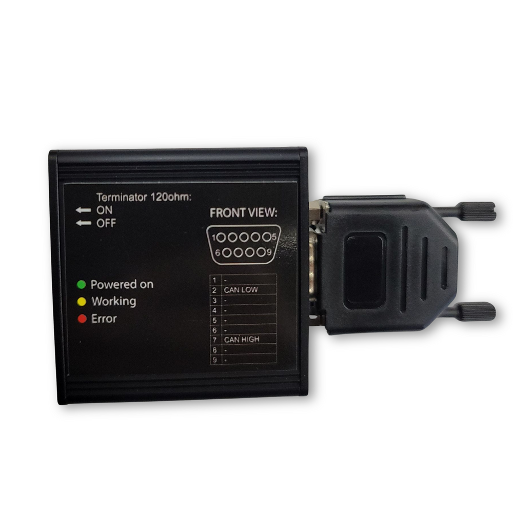 USB to CAN Module is used to communicate between your PC and the ECUMaster PMU. Multiple devices can be connected via CAN, and a single connection can be used to communicate with all devices at once.