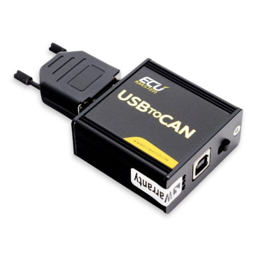 USB to CAN Module is used to communicate between your PC and the ECUMaster PMU. Multiple devices can be connected via CAN, and a single connection can be used to communicate with all devices at once.