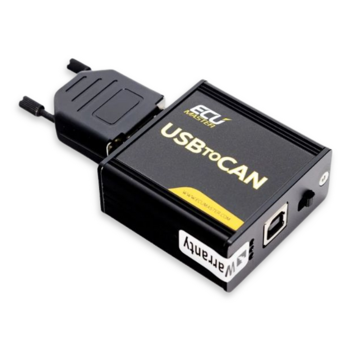 USB to CAN Module is used to communicate between your PC and the ECUMaster PMU. Multiple devices can be connected via CAN, and a single connection can be used to communicate with all devices at once.