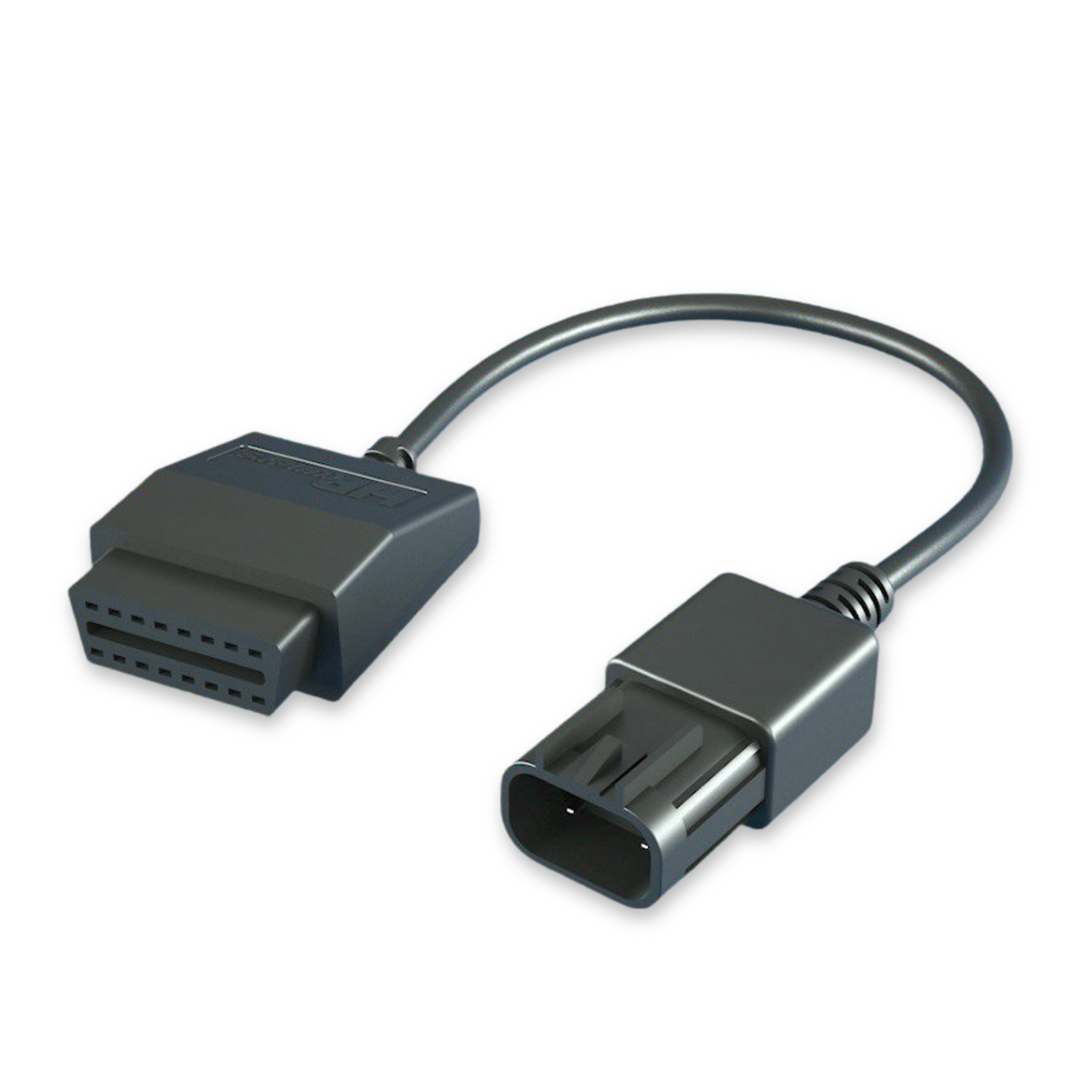 Turn up the power on your Polaris Side by Side or ATV with HP Tuners’ OBDII Adapter Cable. Plug the small black insert directly into your Polaris’ diagnostic port and the black OBDII-end into your MPVI2, MPVI2+, or MPVI3 interface for full functionality.