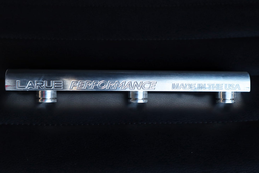 LaRue Performance Yamaha YXZ Billet Fuel Rail - Threaded – 6 ORB Made for ID injectors Made for 14mm injectors vs stock injectors which are 11mm Has clips to keep the injectors connected to the fuel rail Can Support up to 500 HP CAD designed & CNC machined in-house Made in the USA